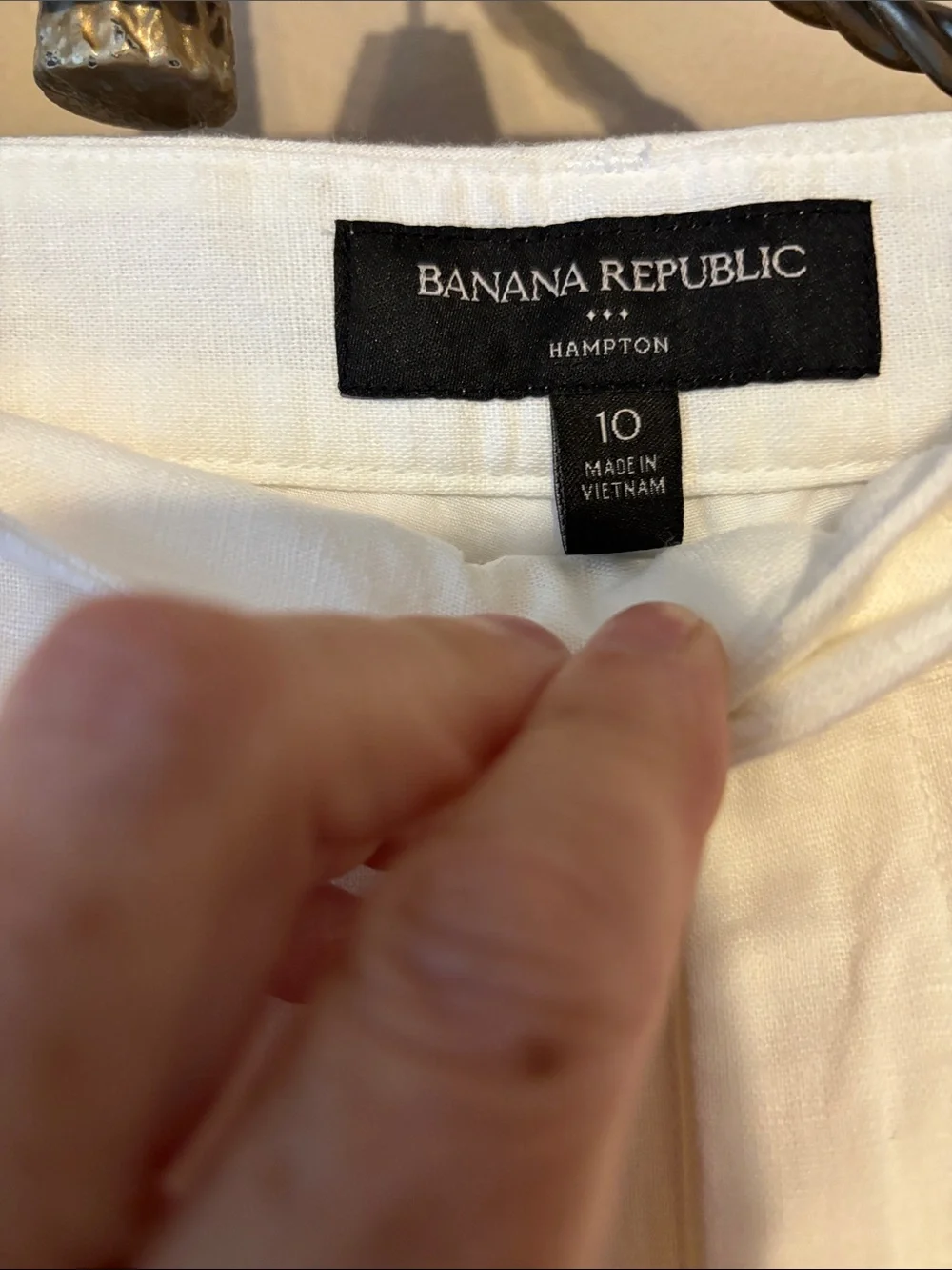 Banana Republic women’s white linen size 10 pants NWT